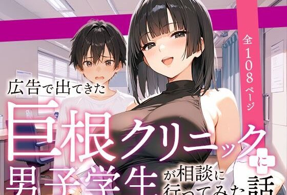 広告で出てきた巨根クリニックに男子学生が相談に行ってみた話【無料エロ漫画】d_589800…無料で読む