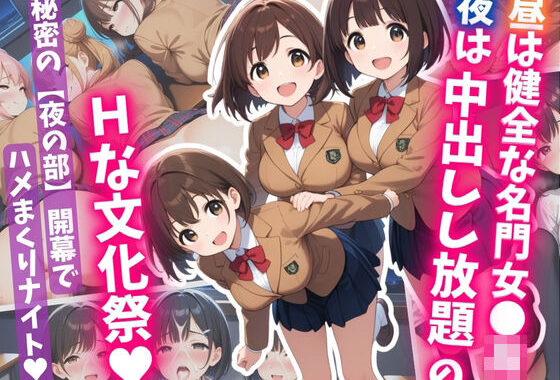 昼は健全な名門女〇校、夜は中出しし放題のHな文化祭【無料エロ漫画】d_606318…実質無料