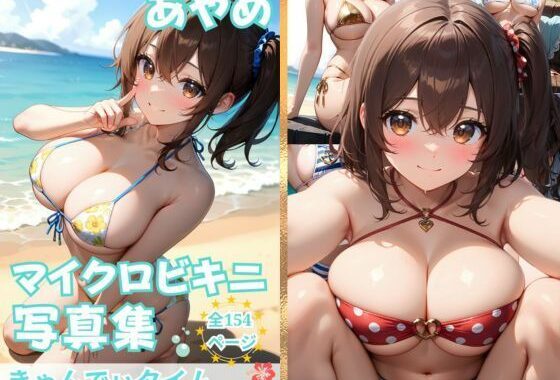 あやめの悩殺マイクロビキニ写真集【美少女水着コスプレ風】【無料エロ漫画】d_613365…初回クーポンあり