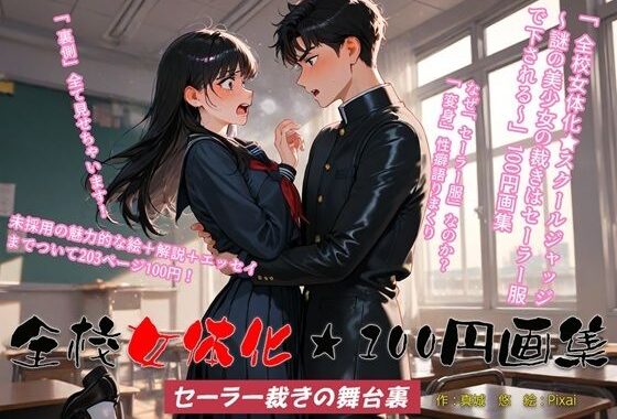 全校女体化★100円画集 〜セーラー裁きの舞台裏〜【無料エロ漫画】d_622173…初回クーポンあり