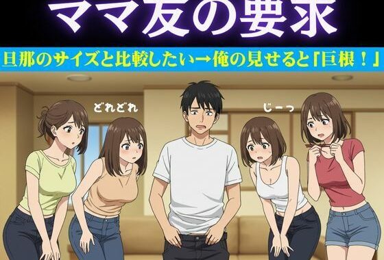 豊満なママ友5人に囲まれて自宅でタコパ！旦那のチンチンのサイズの話になり・・・仕方なく俺の巨根を見せてやった【無料エロ漫画】d_625469…割引クーポンで超お得に