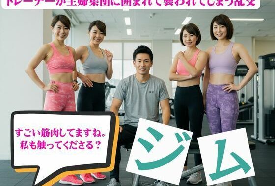 主婦とジムトレーナーの関係！主婦集団に囲まれて襲われてしまう物語【無料エロ漫画】d_627552…割引クーポンで超お得に