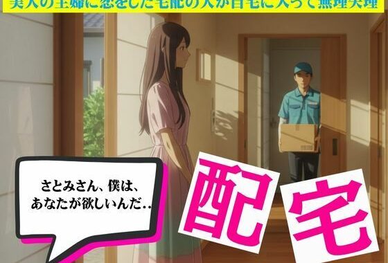 主婦に恋した宅配員は無理矢理家に入ってSEXしてしまう物語【無料エロ漫画】d_627565…初回クーポンあり