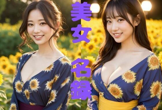 【美女名録】vol4.15  向日葵の夜──ひまわり畑で待つ君  204枚【AIグラビア写真集】【無料エロ漫画】d_639457…割引クーポンで超お得に