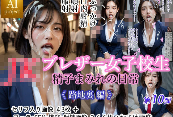 JK ブレザー女子校生 精子まみれの日常 《路地裏 編》【無料エロ漫画】d_643993…初回クーポンあり