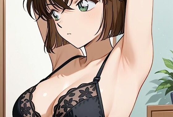 【コナ◯！灰原哀  盗撮  黒ランジェリー】「見たかったぜ・・シェリーのランジェリー・・」【無料エロ漫画】d_652078…実質無料
